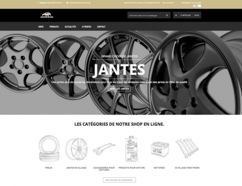 Configuration site Internet Le comptoir du pneu